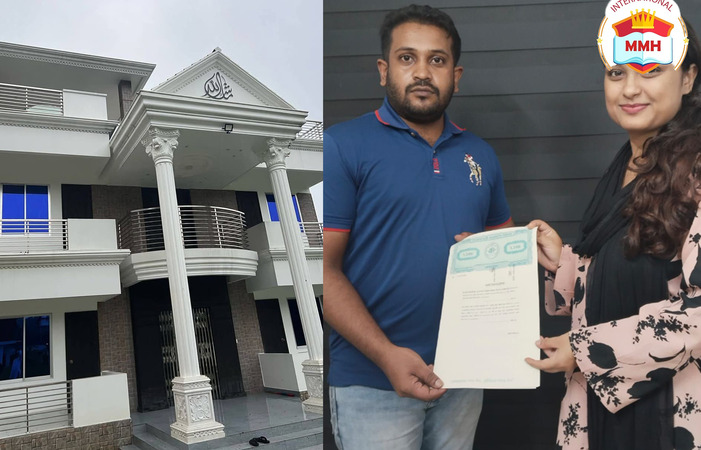 You'll pay monthly and the company will build the house