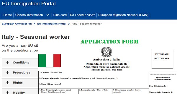 Italy Work Permit Visa